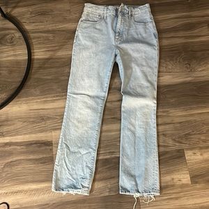 Madewell slim demi-boot jeans in size 26